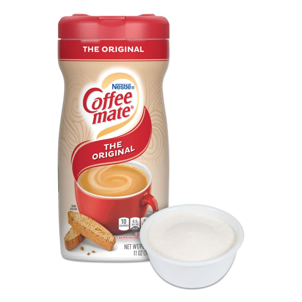 Non-Dairy Powdered Creamer, Original, 11 oz Canister, 12/Carton - Image 4