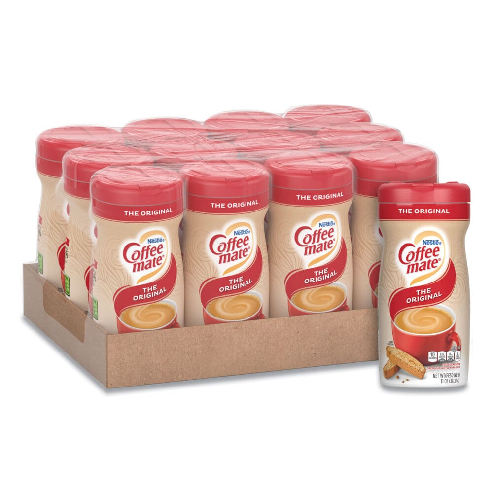 Non-Dairy Powdered Creamer, Original, 11 oz Canister, 12/Carton - Image 6