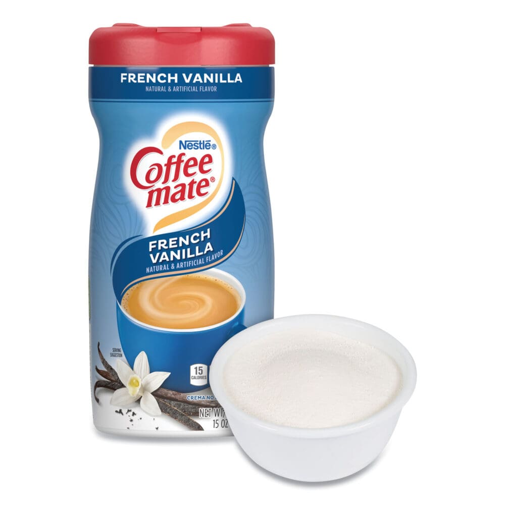 French Vanilla Creamer Powder, 15oz Plastic Bottle - Image 2
