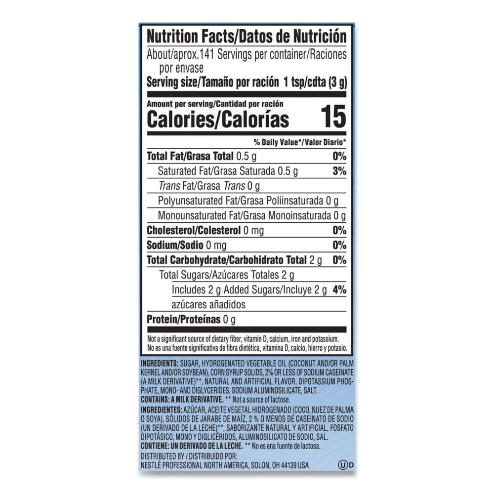French Vanilla Creamer Powder, 15oz Plastic Bottle - Image 3