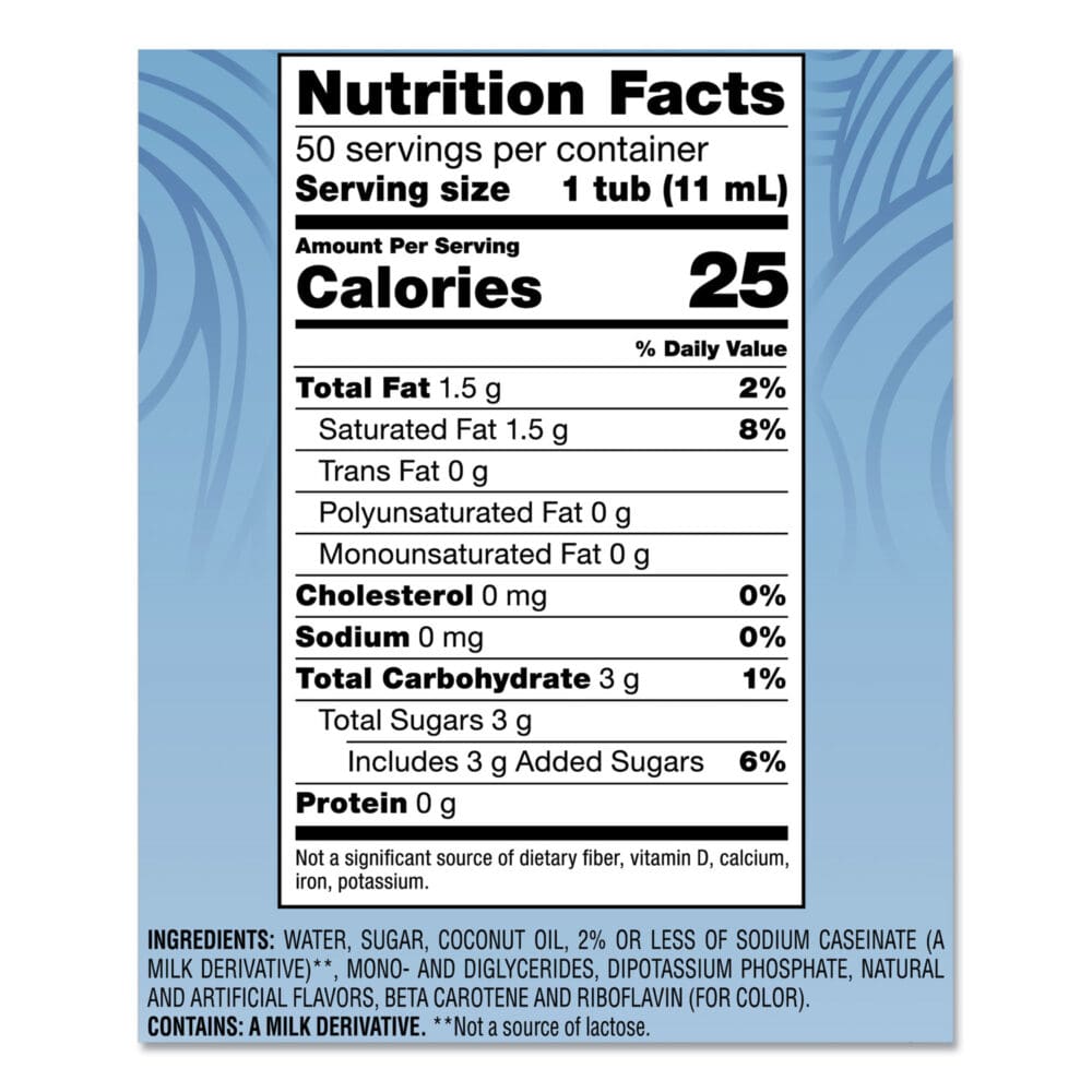 Liquid Coffee Creamer, French Vanilla, 0.38 oz Mini Cups, 50/Box, 4 Boxes/Carton, 200 Total/Carton - Image 4