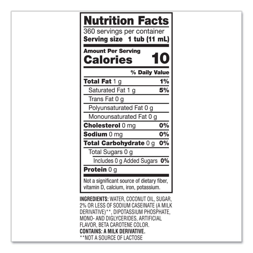 Liquid Coffee Creamer, Original, 0.38 oz Mini Cups, 360/Carton - Image 2
