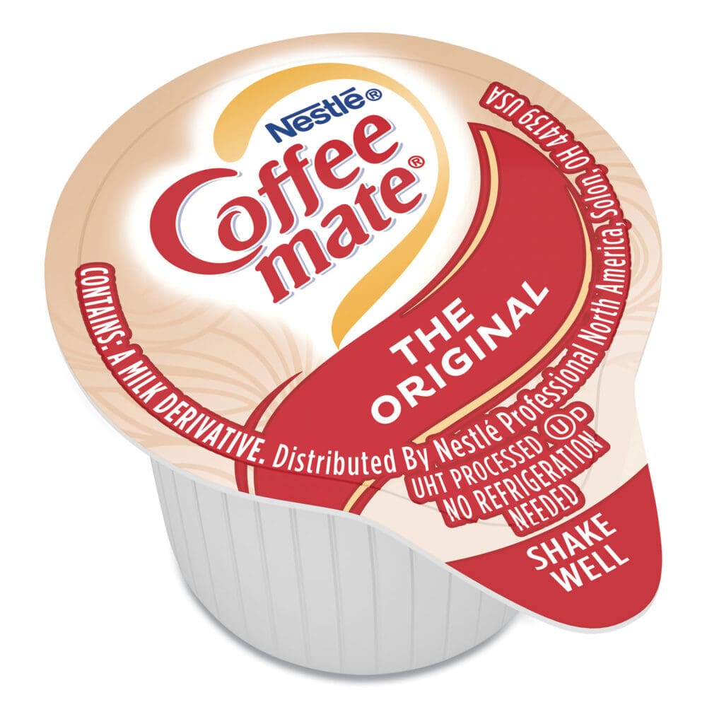 Liquid Coffee Creamer, Original, 0.38 oz Mini Cups, 360/Carton - Image 6