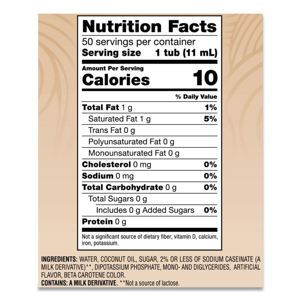 Liquid Coffee Creamer, Original, 0.38 oz Mini Cups, 50/Box - Image 2