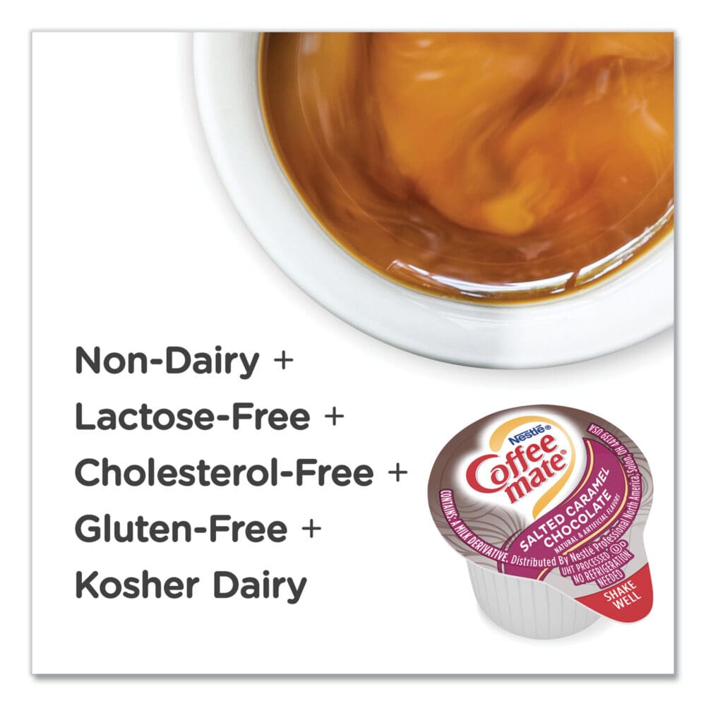 Liquid Coffee Creamer, Italian Sweet Creme, 0.38 oz Mini Cups, 50/Box, 4 Boxes/Carton, 200 Total/Carton - Image 6