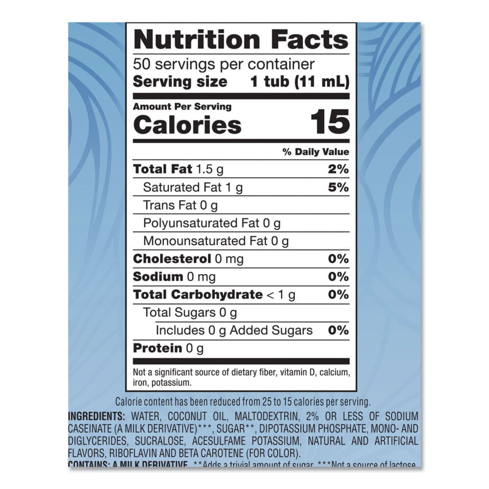 Liquid Coffee Creamer, Zero Sugar French Vanilla, 0.38 oz Mini Cups, 50/Box - Image 4