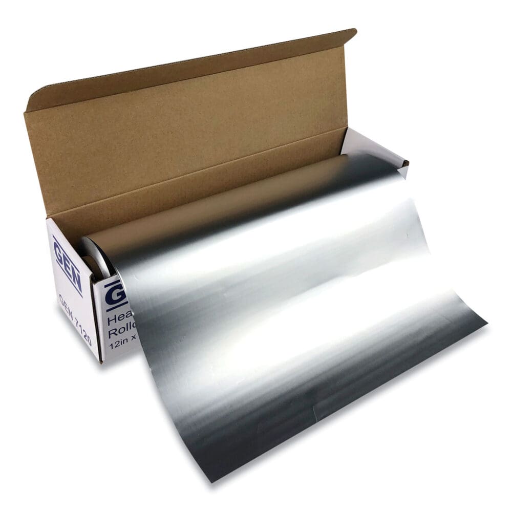 Heavy-Duty Aluminum Foil Roll, 12" x 500 ft - Image 2