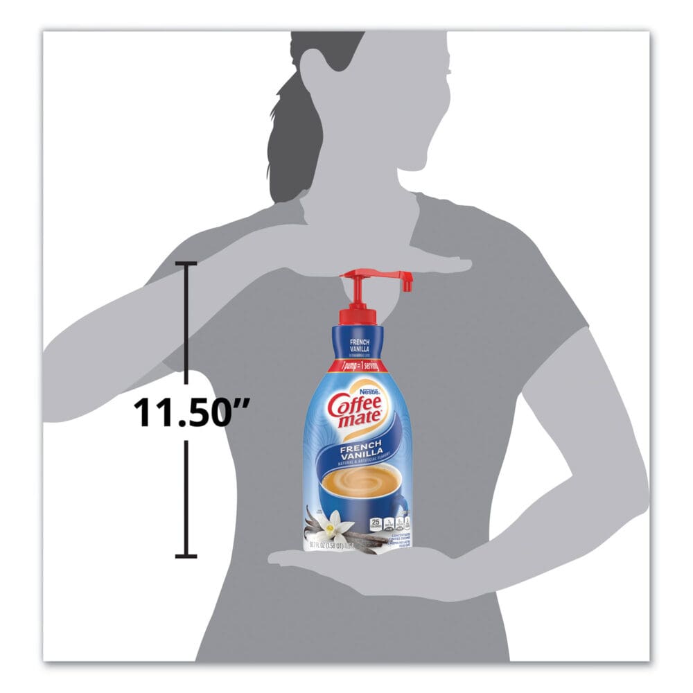 Liquid Coffee Creamer, French Vanilla, 1500mL Pump Bottle - Image 2