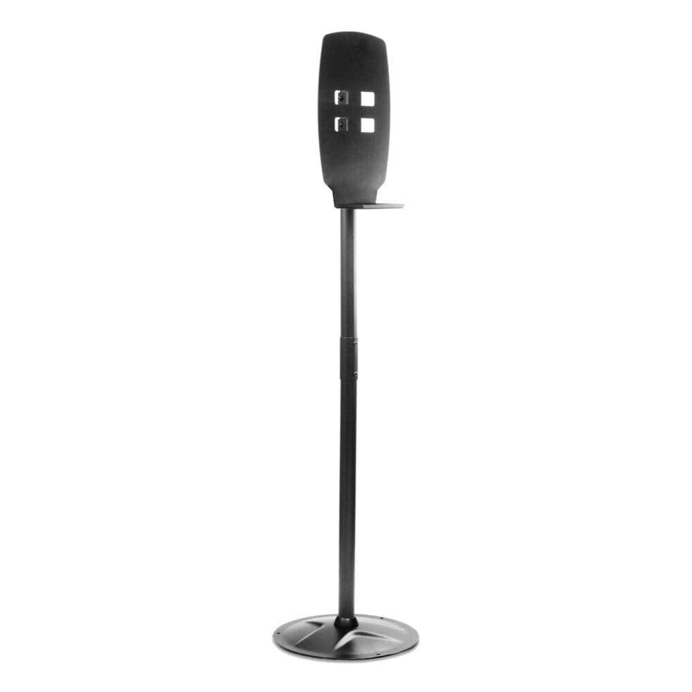 Floor Stand for Sanitizer Dispensers, Height Adjustable from 50" to 60", Black - Image 8
