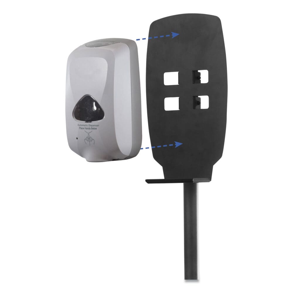 Floor Stand for Sanitizer Dispensers, Height Adjustable from 50" to 60", Black - Image 9