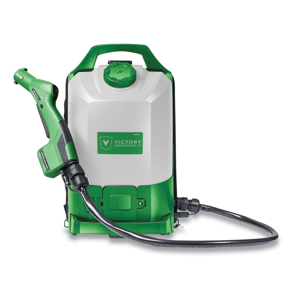 Professional Cordless Electrostatic Backpack Sprayer, 2.25 gal, 0.65" x 48" Hose, Green/Translucent White/Black - Image 3