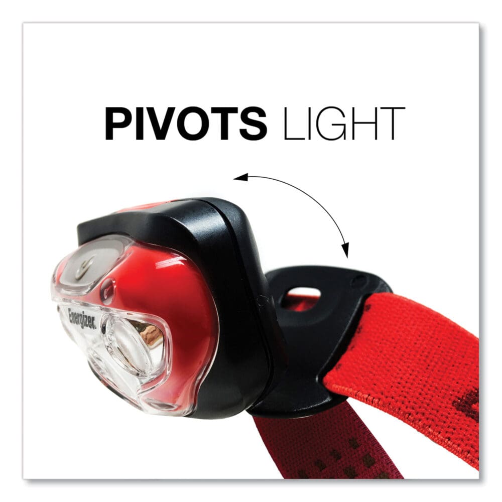 LED Headlight, 3 AAA Batteries (Included), Red - Image 2