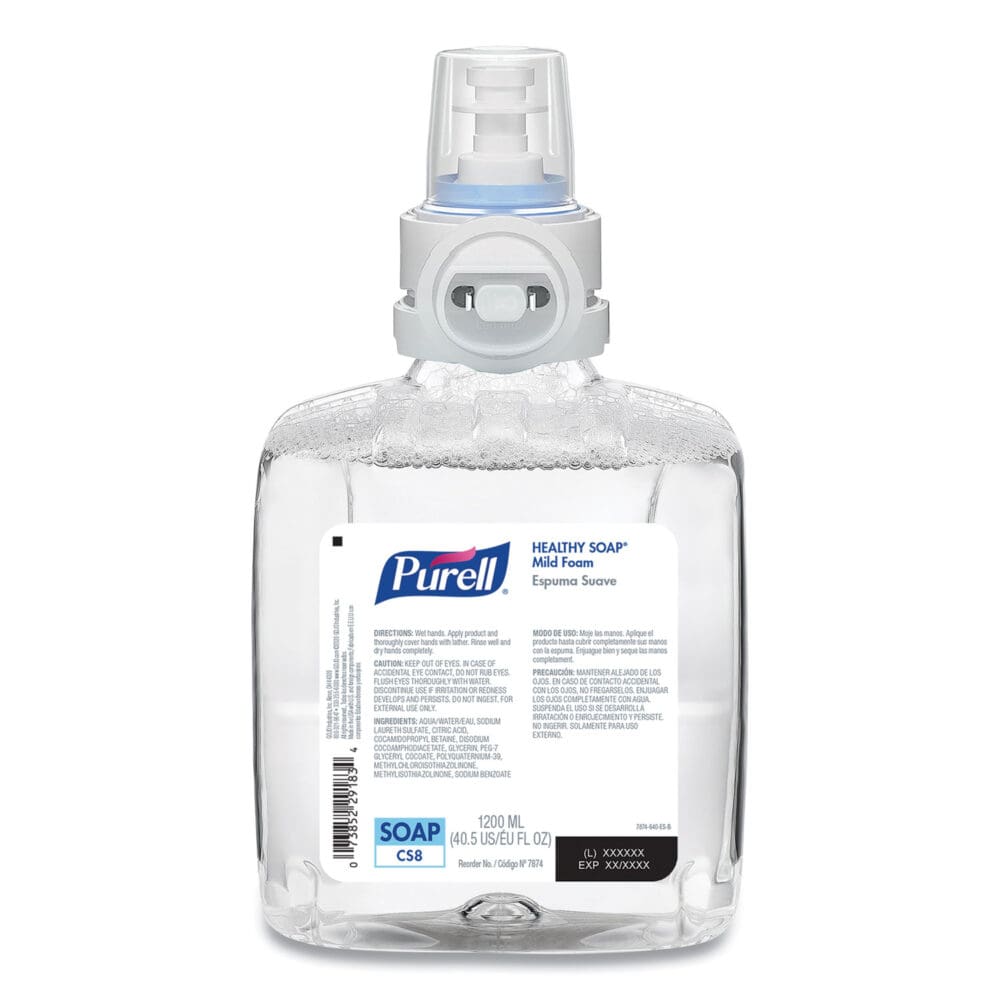 Professional HEALTHY SOAP Mild Foam, Fragrance-Free, 1,200 mL, For CS8 Dispensers, 2/Carton - Image 10