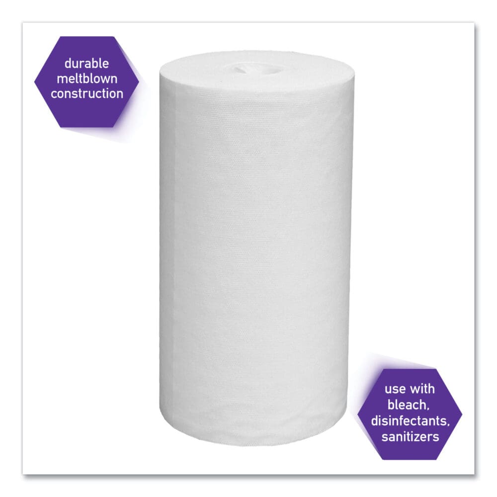 WetTask System Prep Wipers for Bleach/Disinfectants/Sanitizers Hygienic Enclosed System Refills, w/Canister, 55/Rl,12 Roll/Ct - Image 3