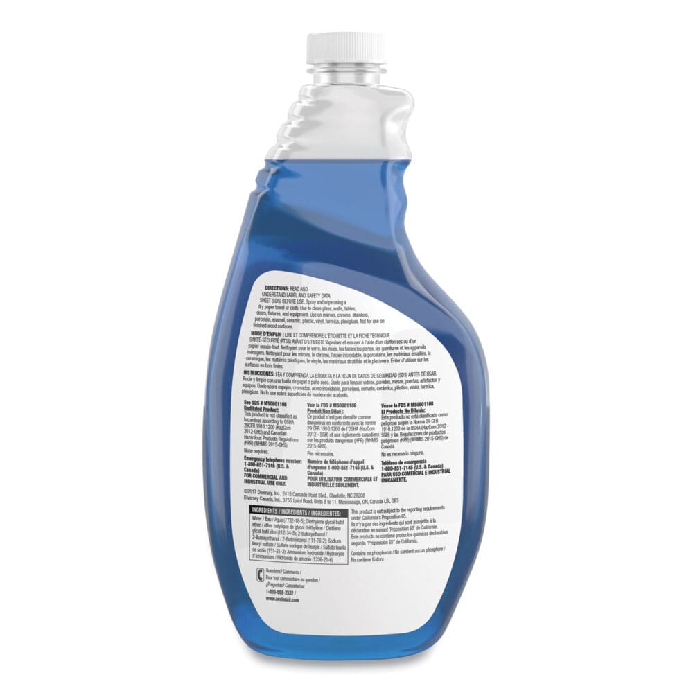 Glance Powerized Glass and Surface Cleaner, Liquid, 32 oz, 4/Carton - Image 2
