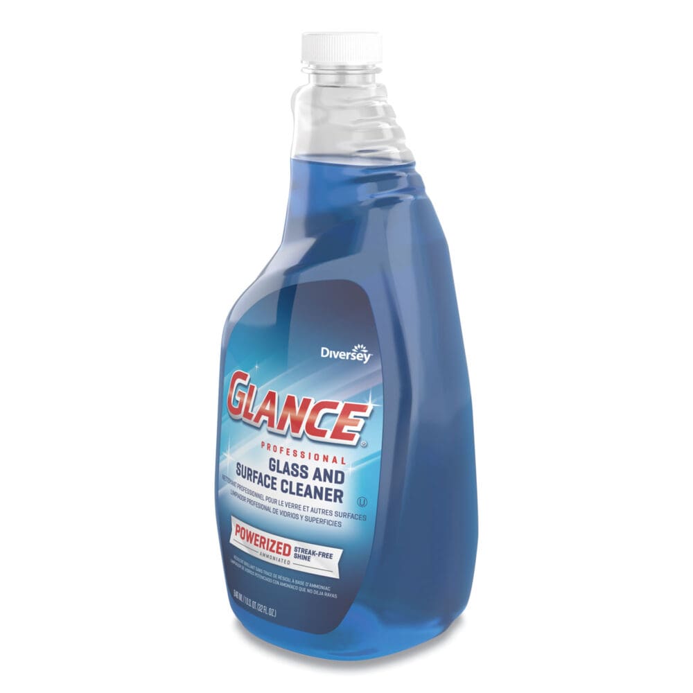 Glance Powerized Glass and Surface Cleaner, Liquid, 32 oz, 4/Carton - Image 4