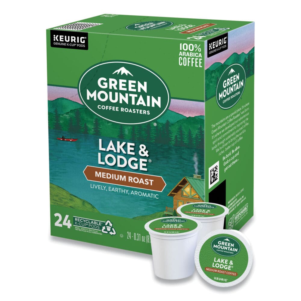 Lake and Lodge Coffee K-Cups, Medium Roast, 24/Box - Image 2