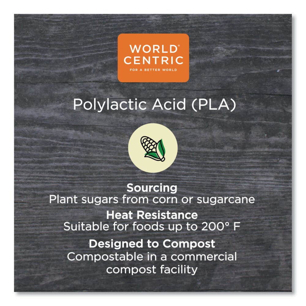 PLA Clear Cold Cups, 12 oz, Clear, 1,000/Carton - Image 2