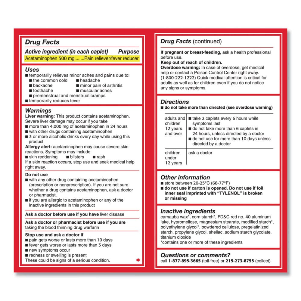 Extra Strength Caplets, Two-Pack, 50 Packs/Box - Image 7