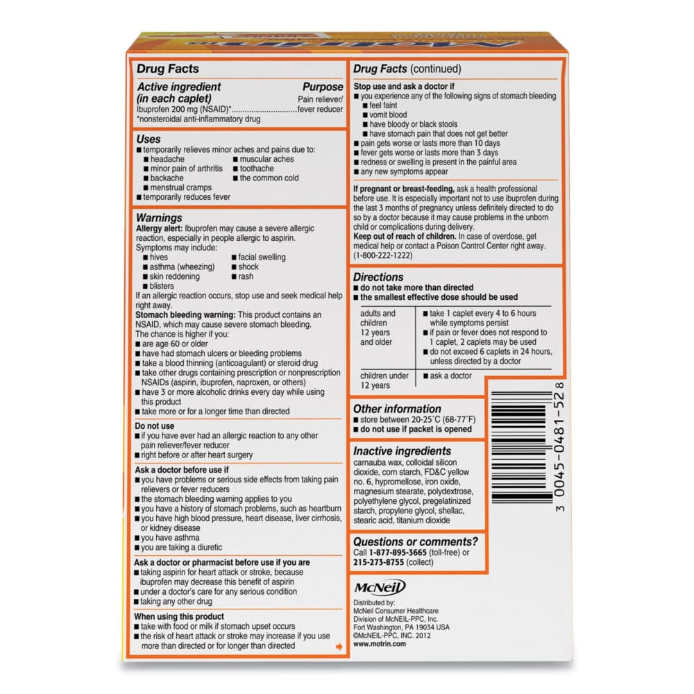 Ibuprofen Tablets, Two-Pack, 50 Packs/Box - Image 8