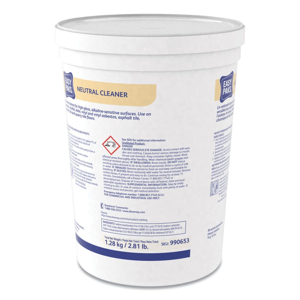 Neutral Cleaner, 0.5 oz Packet, 90/Tub - Image 2