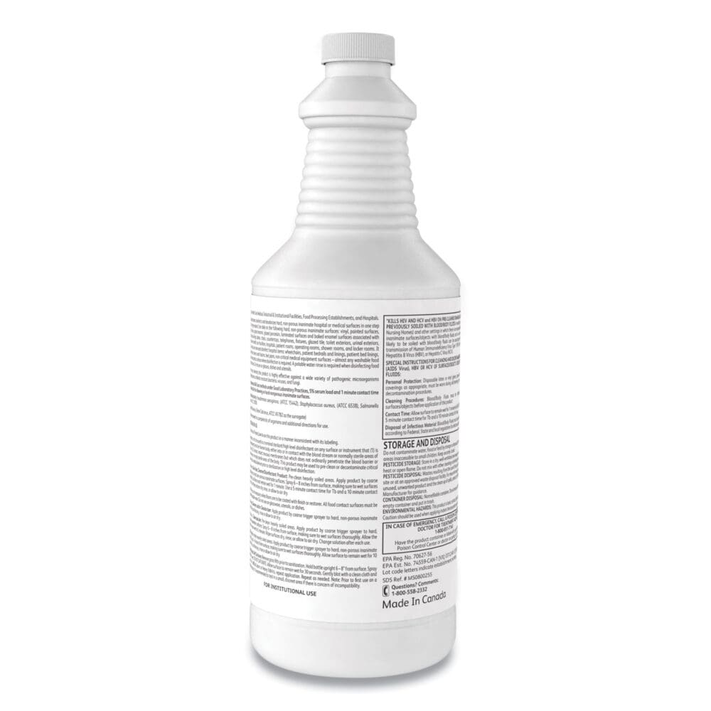 Oxivir TB One-Step Disinfectant Cleaner, Liquid, 32 oz - Image 3