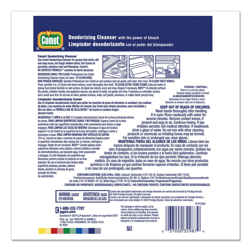 Deodorizing Cleanser with Bleach, Powder, 21 oz Canister - Image 3