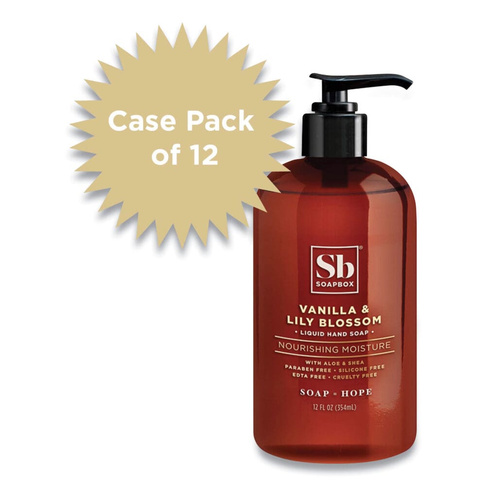 Hand Soap, Vanilla and Lily Blossom, 12 oz Pump Bottle, 12/Carton - Image 8