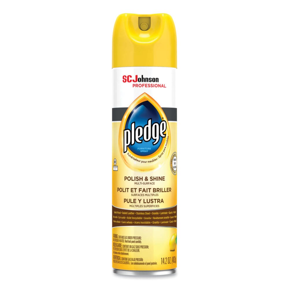 Furniture Polish, Lemon, 14.2 oz Aerosol Spray, 6/Carton - Image 4