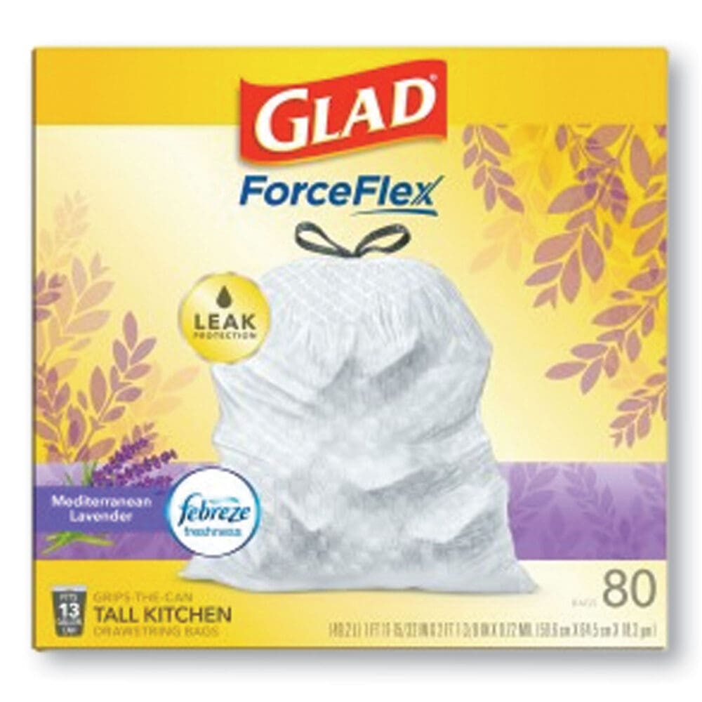 OdorShield Tall Kitchen Drawstring Bags, 13 gal, 0.95 mil, 24" x 27.38", White, 80 Bags/Box, 3 Boxes/Carton - Image 4