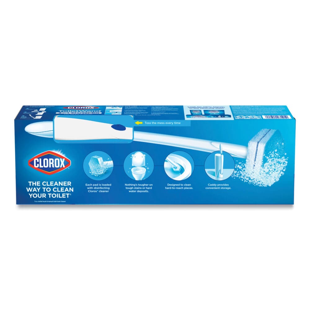 ToiletWand Disposable Toilet Cleaning System: Handle, Caddy and Refills, White - Image 2
