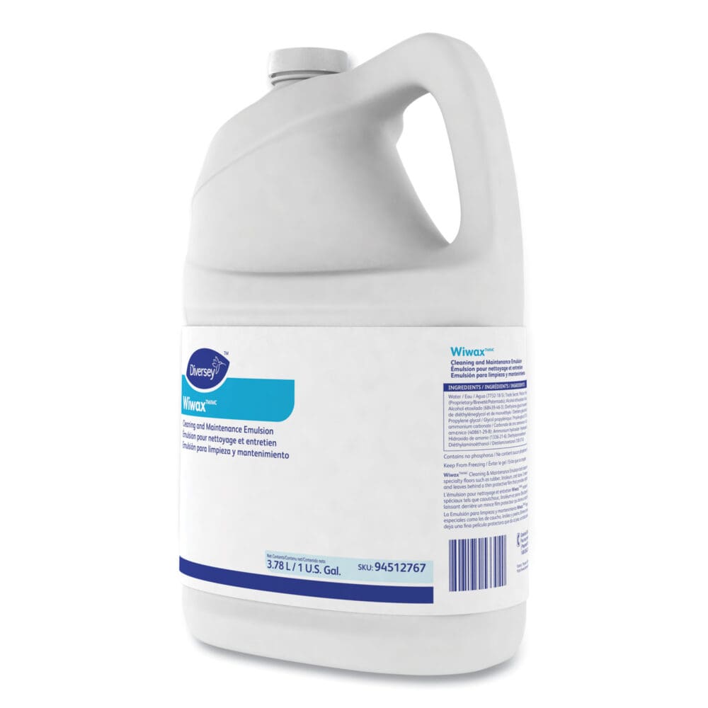 Wiwax Cleaning and Maintenance Solution, Liquid, 1 gal Bottle, 4/Carton - Image 4