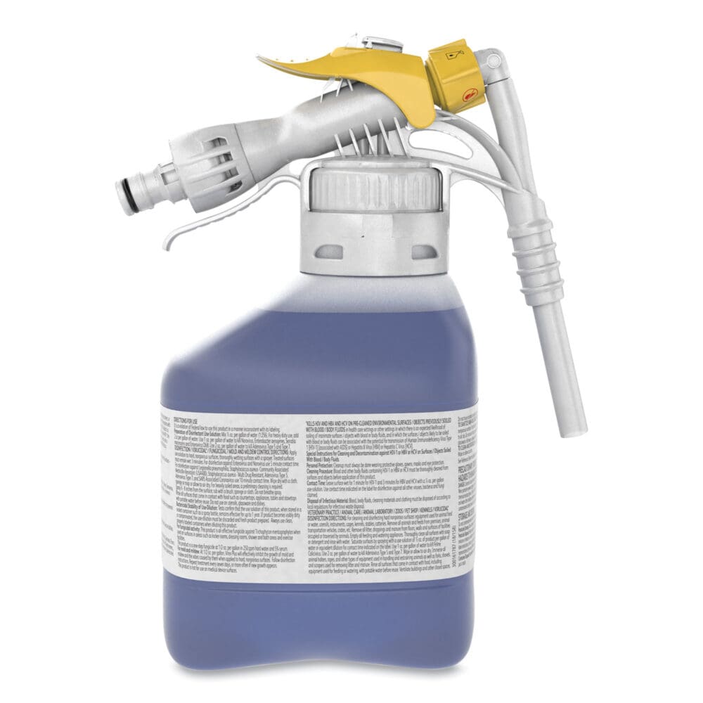 Virex Plus One-Step Disinfectant Cleaner and Deodorant, 1.5 L Closed-Loop Plastic Bottle, 2/Carton - Image 4