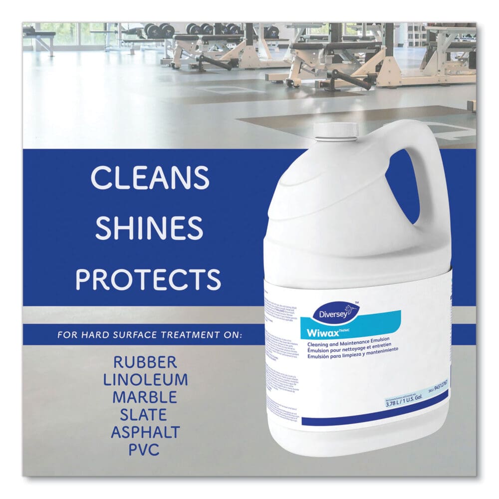 Wiwax Cleaning and Maintenance Solution, Liquid, 1 gal Bottle, 4/Carton - Image 6