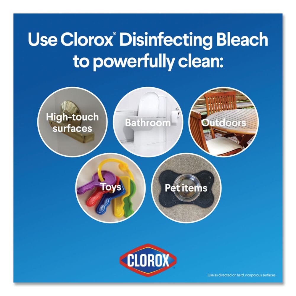 Regular Bleach with CloroMax Technology, 43 oz Bottle, 6/Carton - Image 6