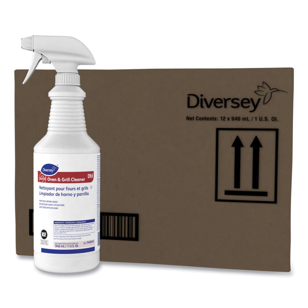 Suma Oven and Grill Cleaner, Neutral, 32 oz, Spray Bottle, 12/Carton - Image 4