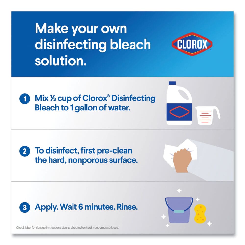 Regular Bleach with CloroMax Technology, 24 oz Bottle, 12/Carton - Image 5