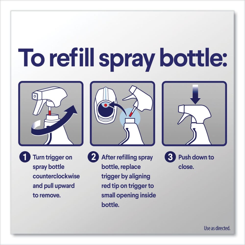 Bleach Foamer Bathroom Spray, Original, 30 oz Spray Bottle, 9/Carton - Image 6