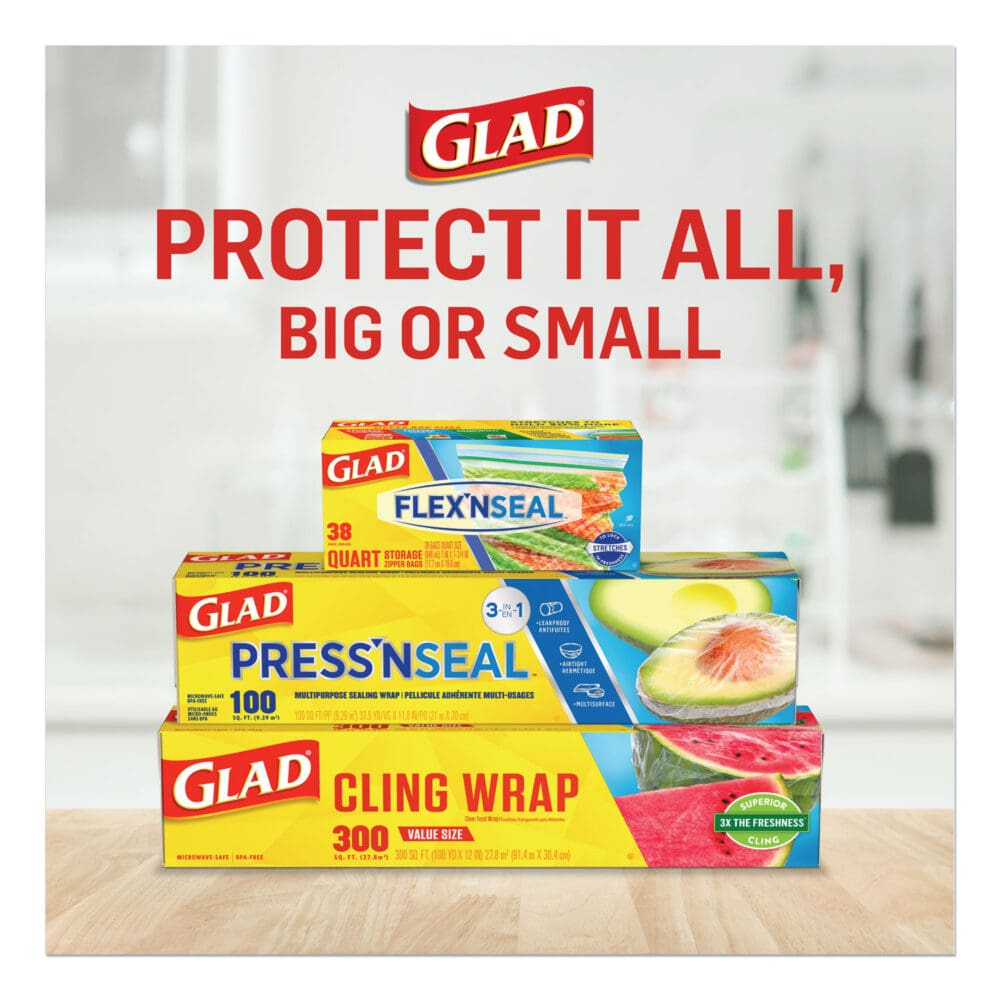 ClingWrap Plastic Wrap, 200 Square Foot Roll, Clear, 12 Rolls/Carton - Image 5