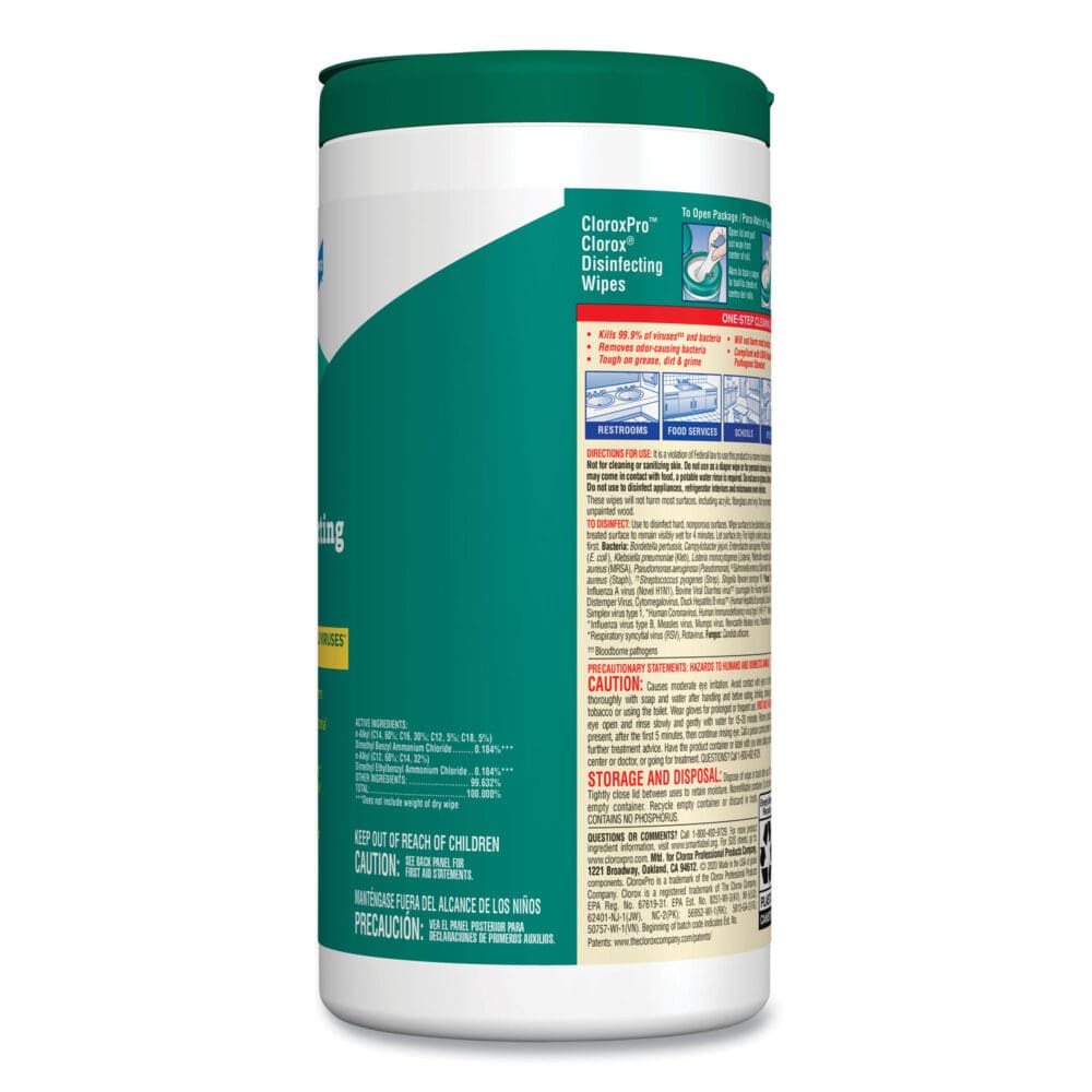 Disinfecting Wipes, 1-Ply, 7 x 8, Fresh Scent, White, 75/Canister - Image 3