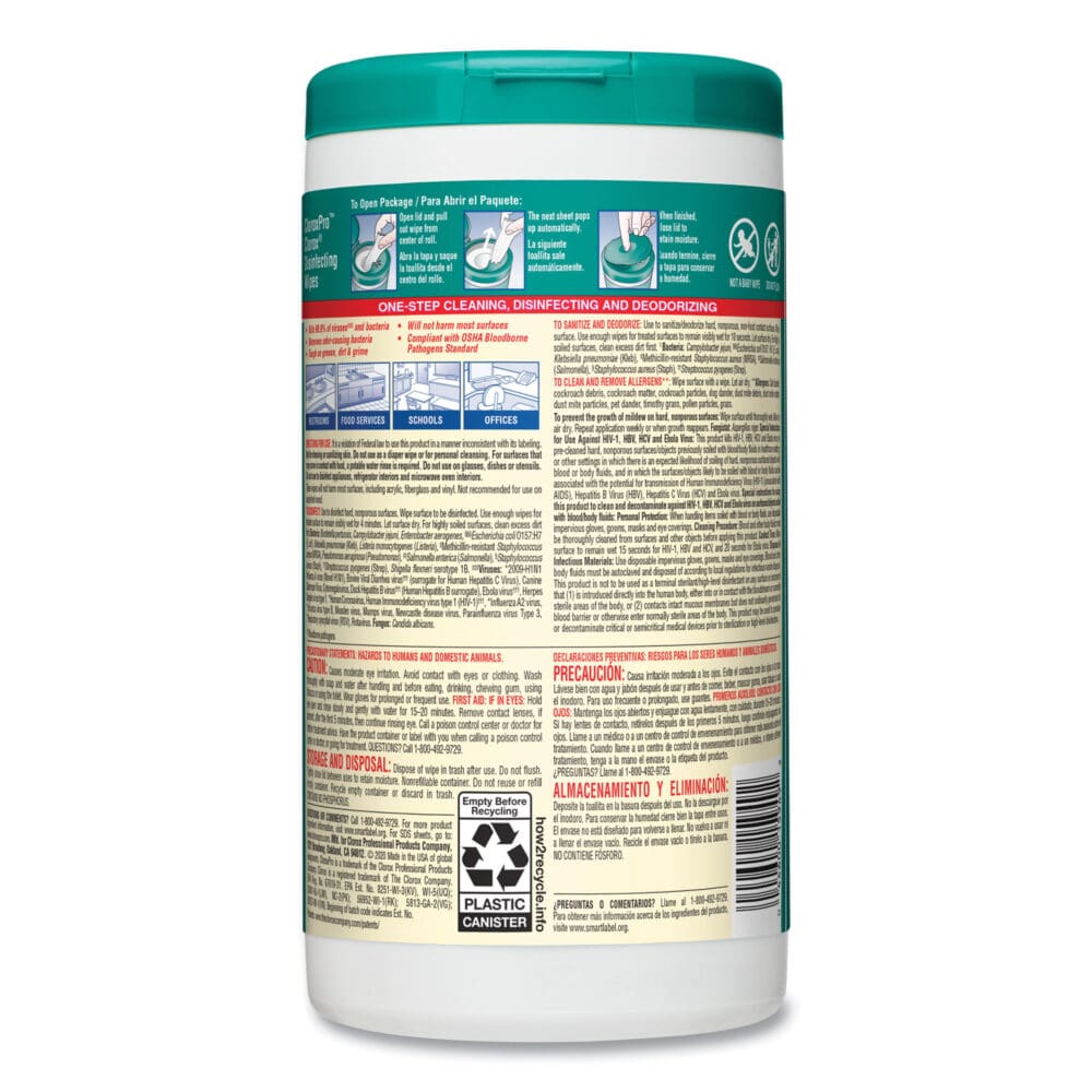Disinfecting Wipes, 1-Ply, Fresh Scent, 7 x 8, White, 75/Canister, 6 Canisters/Carton - Image 8