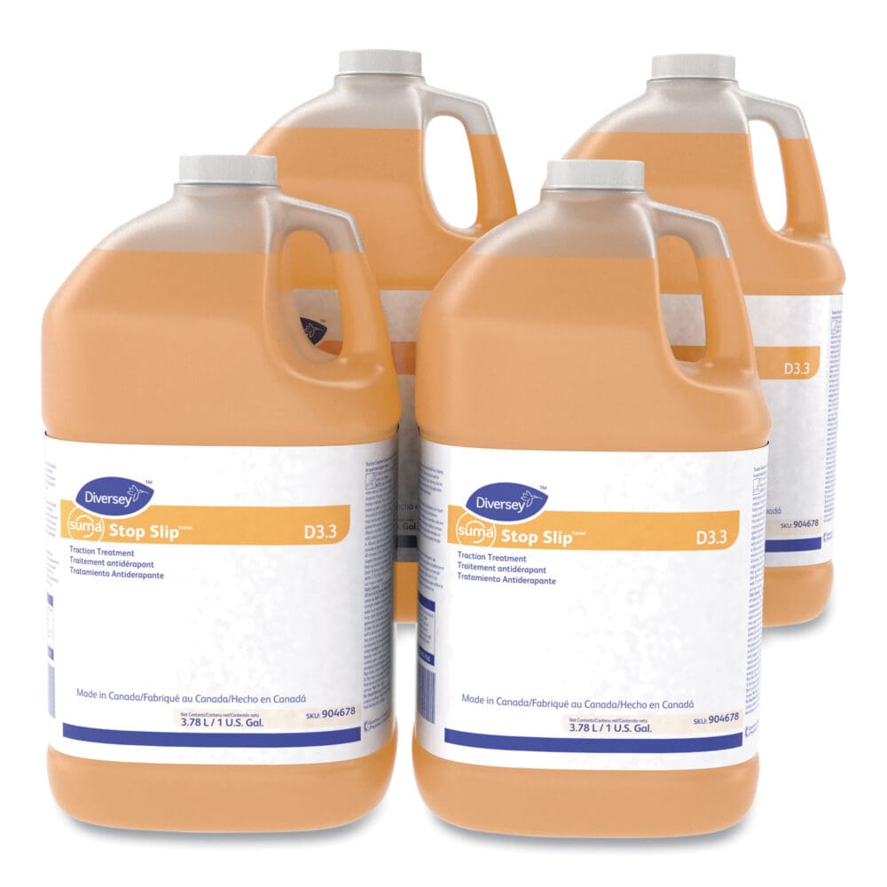 Suma Stop Slip Traction Treatment, Unscented, 1 gal Bottle, 4/Carton - Image 4