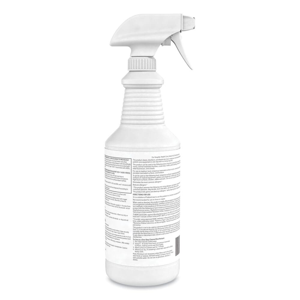 Oxivir 1 RTU Disinfectant Cleaner, 32 oz Spray Bottle, 12/Carton - Image 2