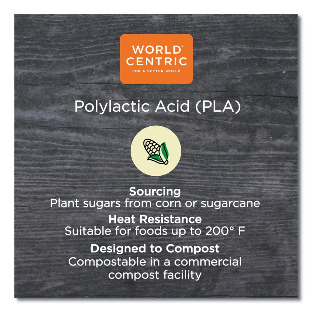 PLA Lids for Hot Cups, Fits 8 oz Cups, White, 1,000/Carton - Image 2