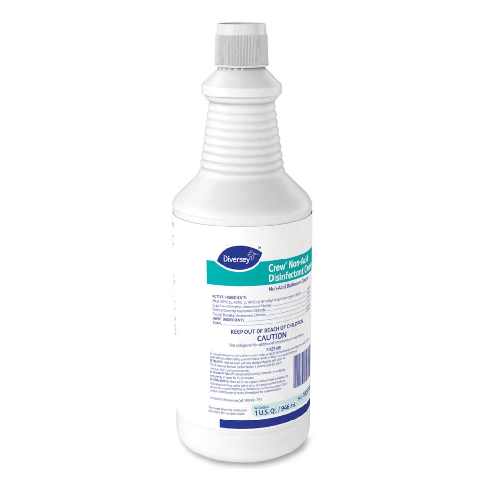 Crew Neutral Non-Acid Bowl and Bathroom Disinfectant, 32 oz Squeeze Bottle, 12/Carton - Image 5