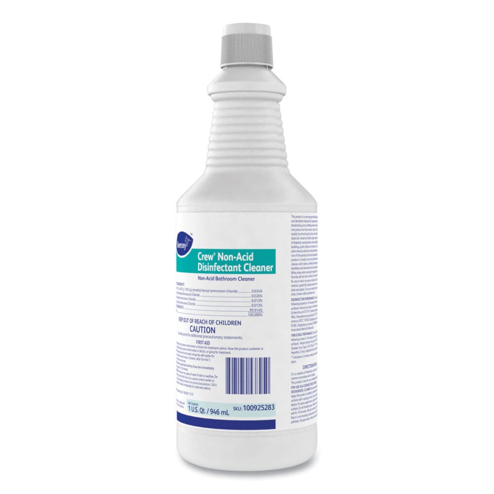 Crew Neutral Non-Acid Bowl and Bathroom Disinfectant, 32 oz Squeeze Bottle, 12/Carton - Image 3