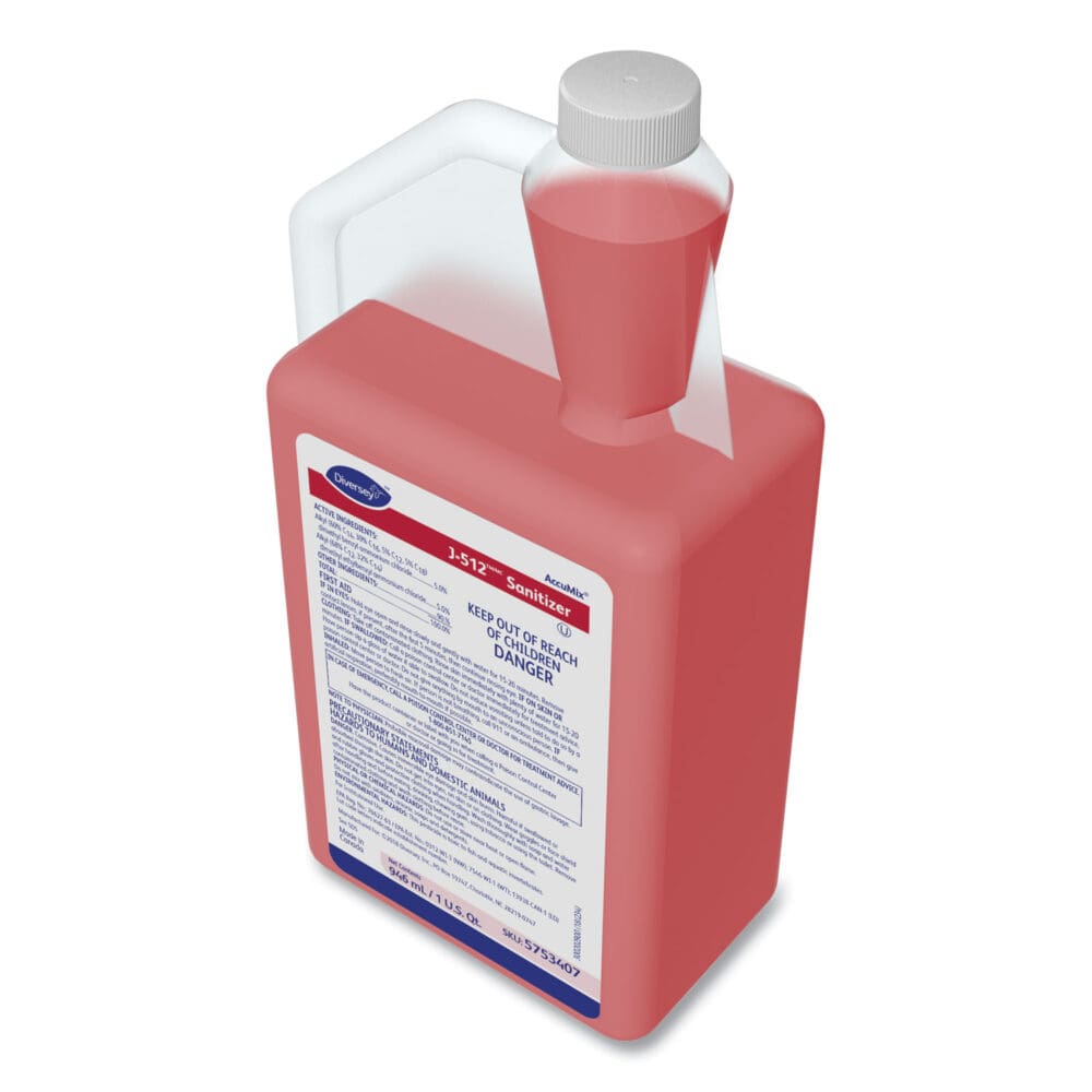 J-512TM/MC Santizer, 32 oz AccuMix Bottle, 6/Carton - Image 3