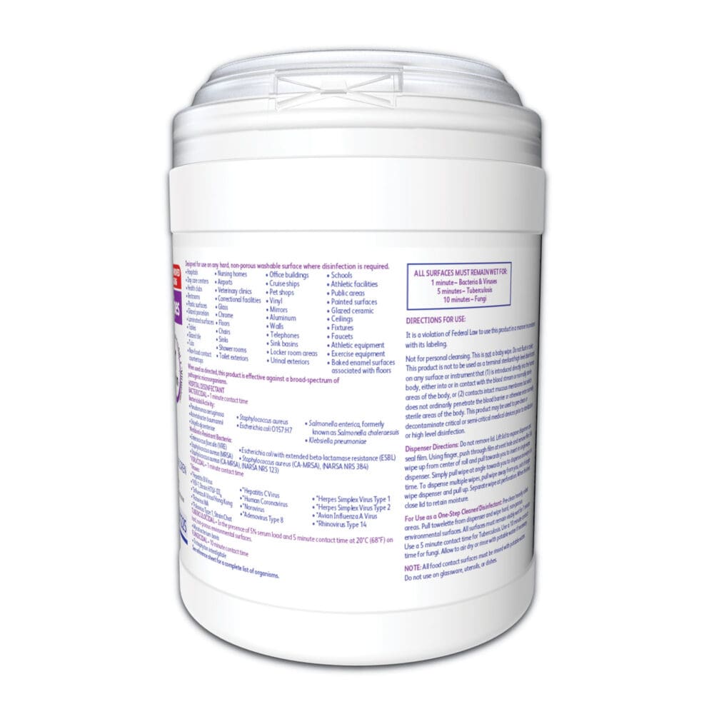 Oxivir TB Disinfectant Wipes, 7 x 6, White, 160/Canister, 12 Canisters/Carton - Image 5