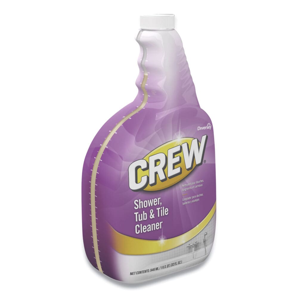 Crew Shower, Tub and Tile Cleaner, Liquid, 32 oz, 4/Carton - Image 2