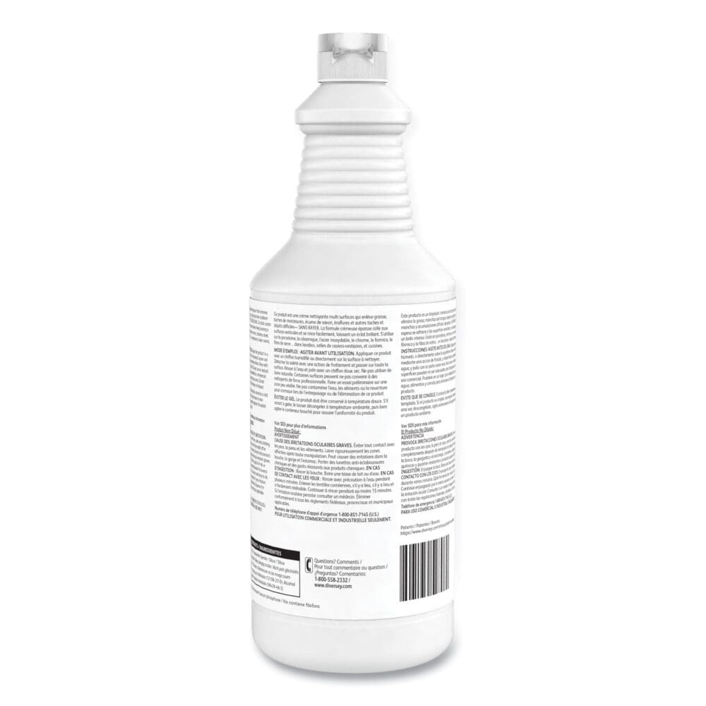 Emerel Plus Cream Cleanser, Odorless, 32 oz Squeeze Bottle, 12/Carton - Image 2